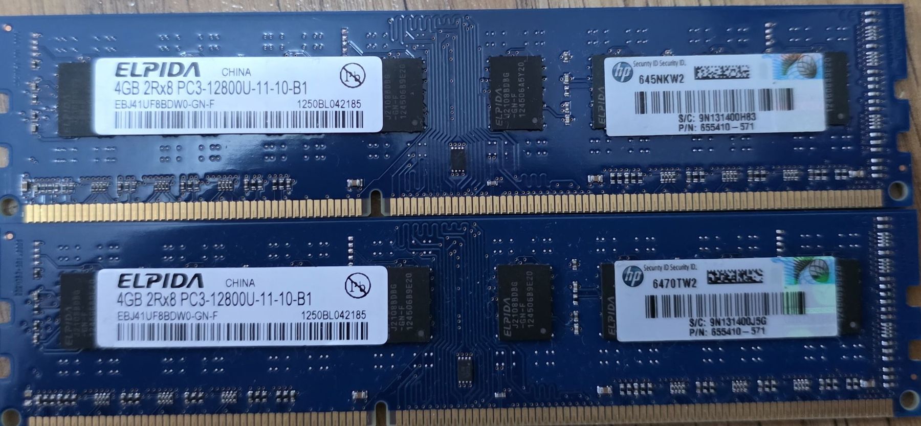 Memoria / RAM: 2x 4GB ELPIDA PC3-12800U DDR3 RAM Modules – Usato da Zell LU venduto da MatiMati2706