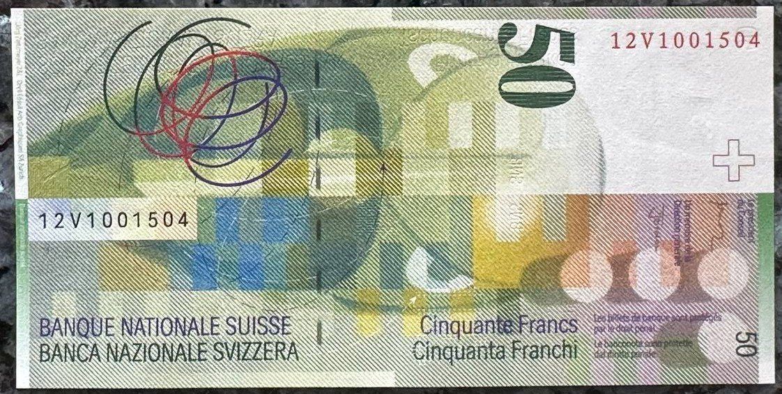 Banknoten: Schweizer Banknote 50 CHF - Selten - Top Zustand! – Neu (gemäss Beschreibung) aus Beringen von Mantafisch1 1