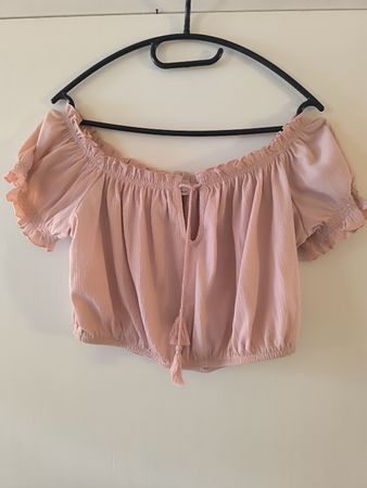 Schulterfreies Top Rosa Grösse L H&M sehr wenig getragen 