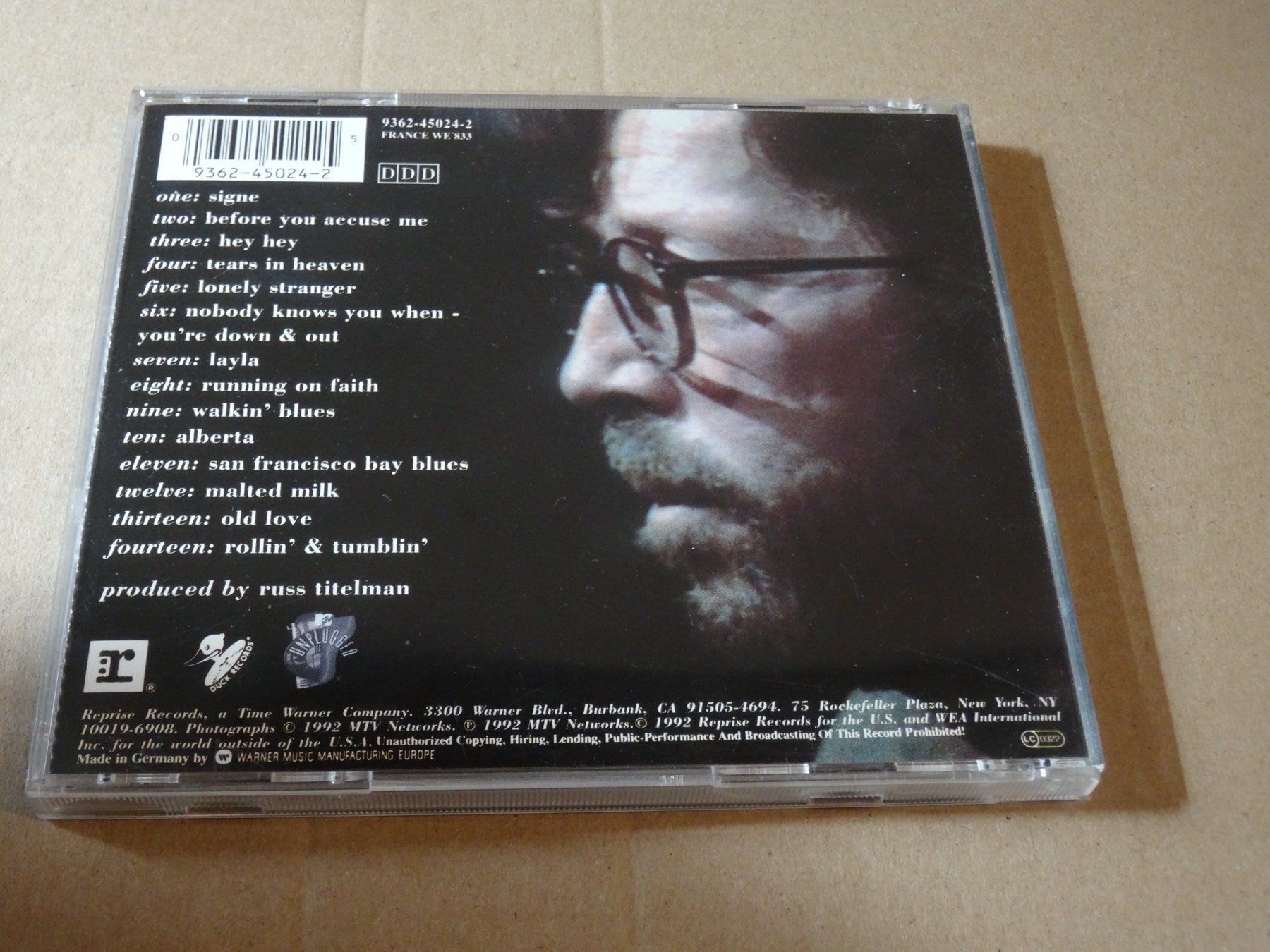 CDs: CD Eric Clapton Unplugged Album – D'occasion à Olten par Disc-Ausverkauf 1