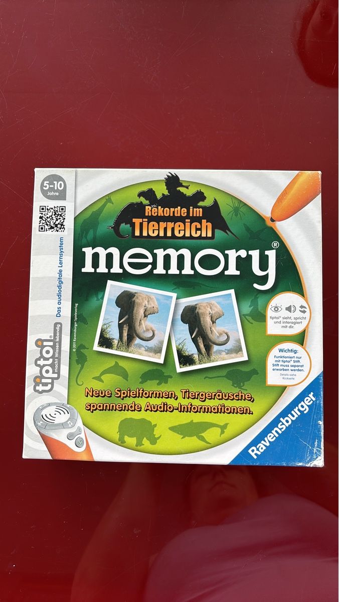 Ravensburger Giochi: Ravensburger tiptoi Memory Rekorde im Tierreich – Usato da Vordemwald venduto da Youko