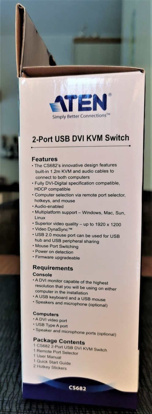 Cavi: ATEN KVM Switch DVI 2 Port USB CS682 – Nuovo e nell'imballaggio originale da Oberwangen b. Bern venduto da Vittorio0 2