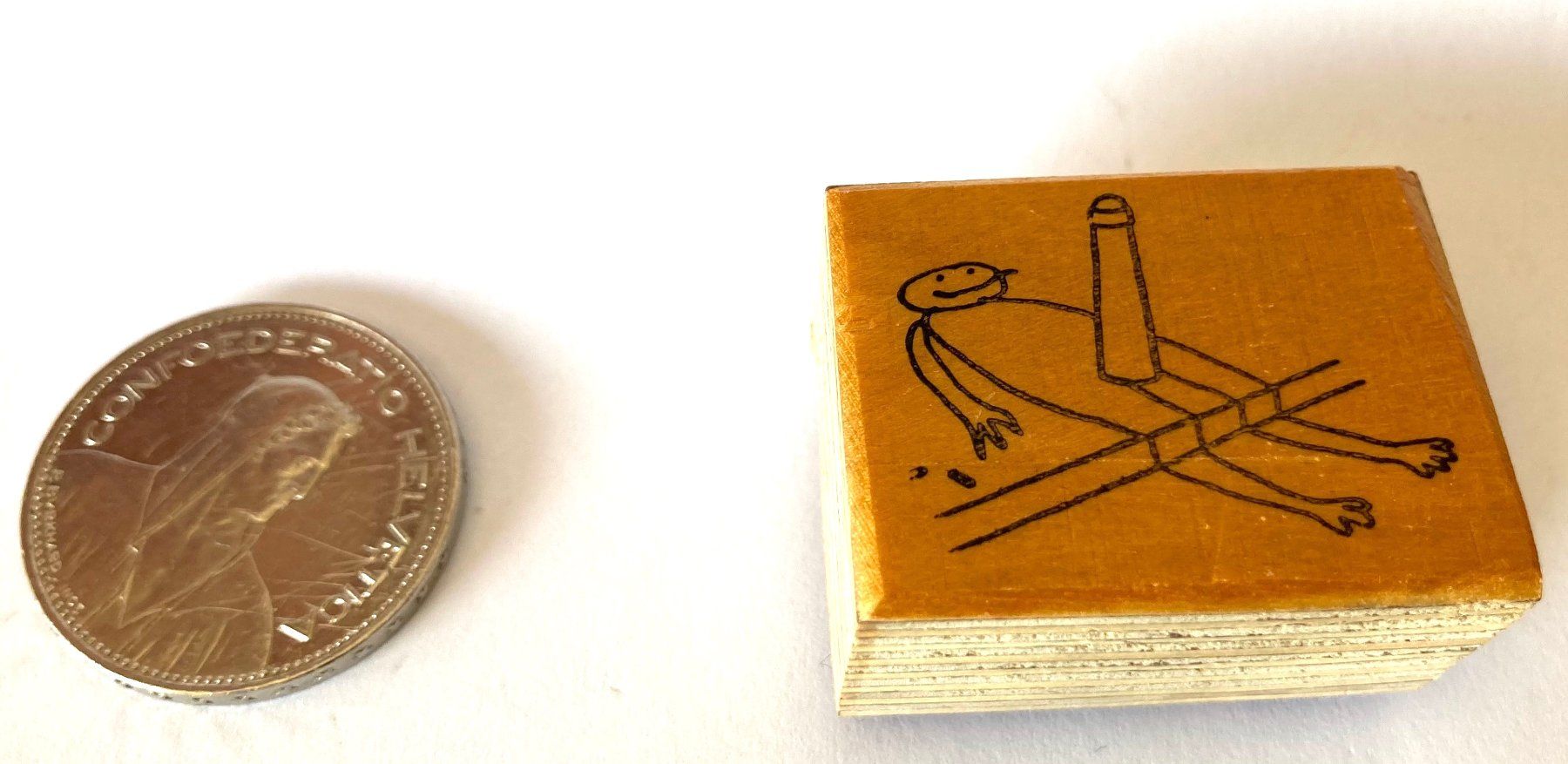 Stempel: 🌟 Witziger erotischer Stempel Mann Männchen Pfosten 🌟 – Gebraucht aus Gebenstorf von Sternthaler 2