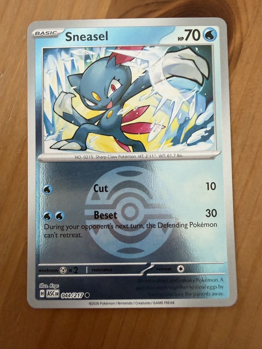 Pokémon Carte collezionabili: Sneasel (ASC044) – Nuovo (secondo la descrizione) da Vevey venduto da Matx