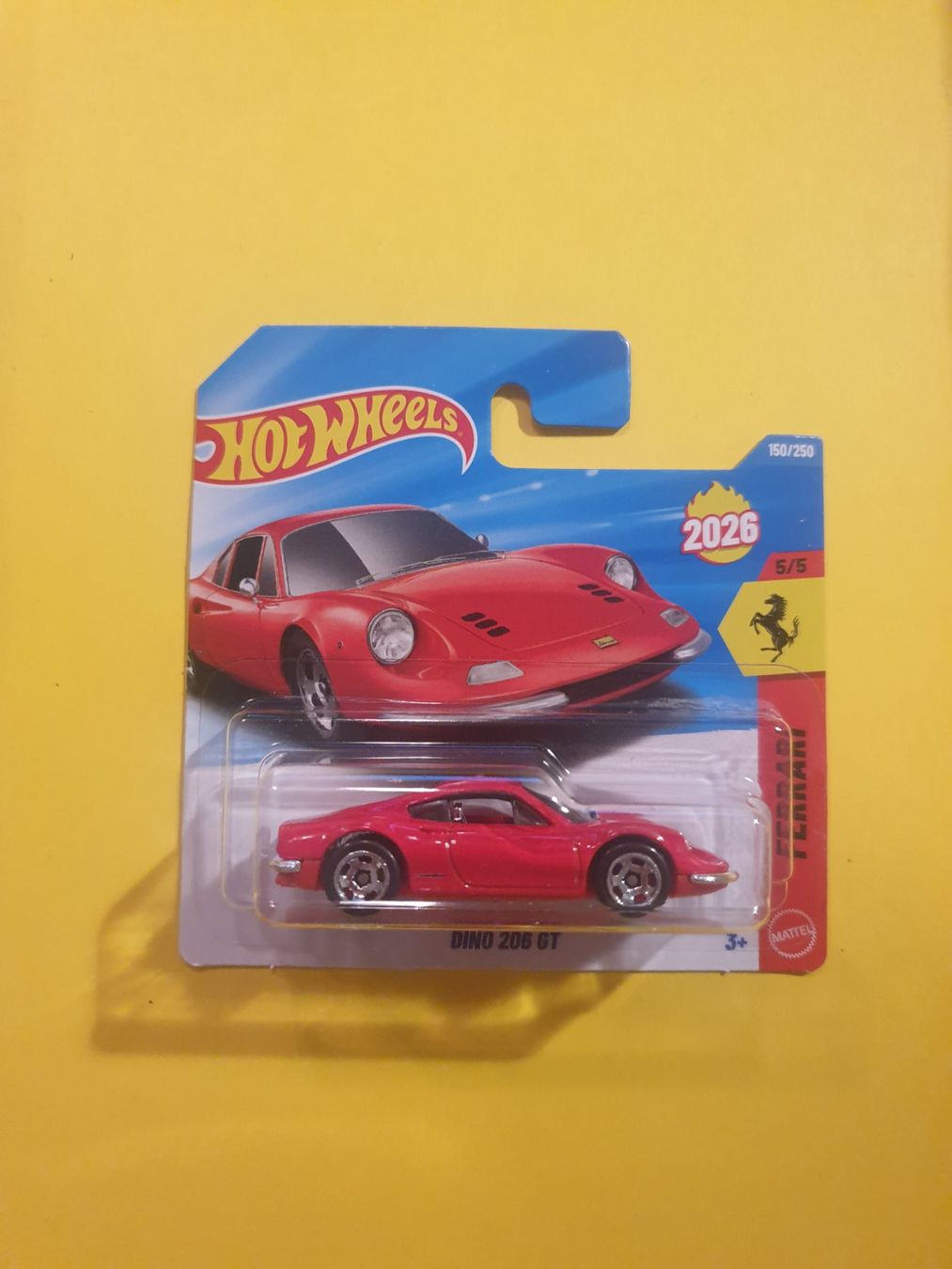 Hot Wheels Modellini d'auto: Hot Wheels DINO 206 GT – Nuovo e nell'imballaggio originale da Oftringen venduto da Rotor