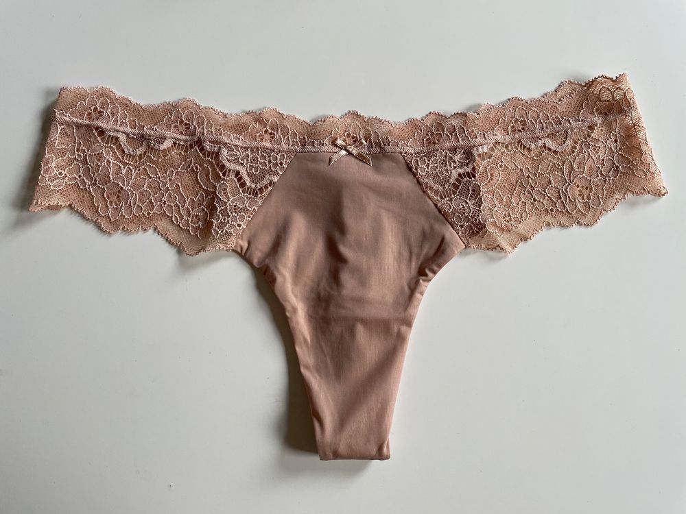 Victoria's Secret Dream Angels Floral Lace Trim Thong - Multicolore (XS, S, M, L, XL, XXL) Nuovo Con Etichette - Foto 2