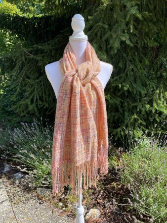 Châle en laine Handwoven pièce unique