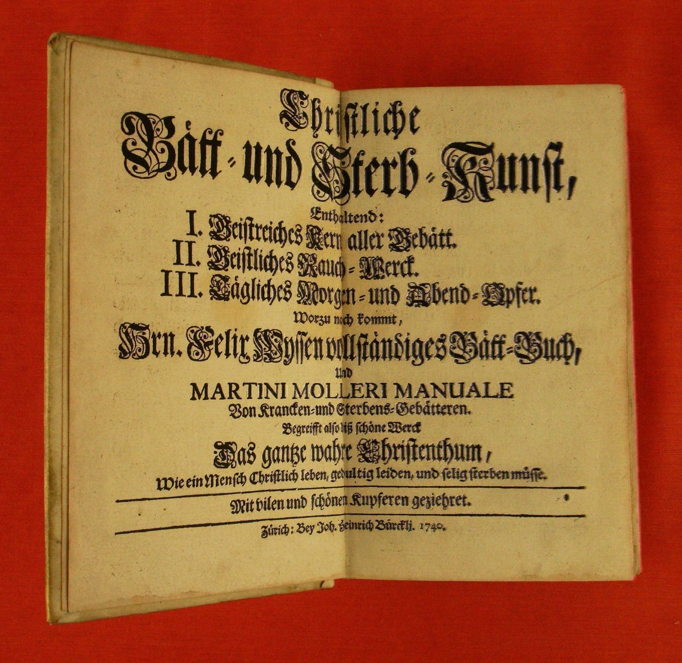 Bücher: CHRISTLICHE BAETT- UND STERB-KUNST, 1740 – Gebraucht aus Grüningen von Kartensammler 2