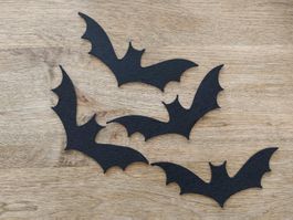 5 Stück Filz Fledermäuse 13.5*5.5 cm Felt bats