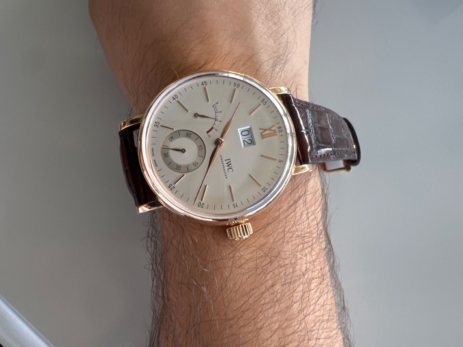 IWC Orologi: IWC Portofino Big date – Usato da Teufen Ar venduto da Exclusive.stuff.CH