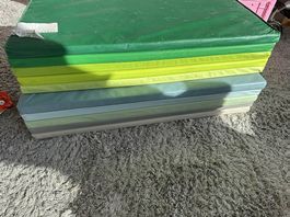 Tapis de gymnastique pliant 78x185cm plufig