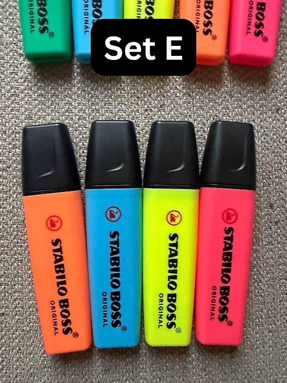 Penna & Evidenziatori: Stabilo Boss Original Marker  Neu, verschiedene Farb-Sets – Usato da Zurich venduto da zohartze 3