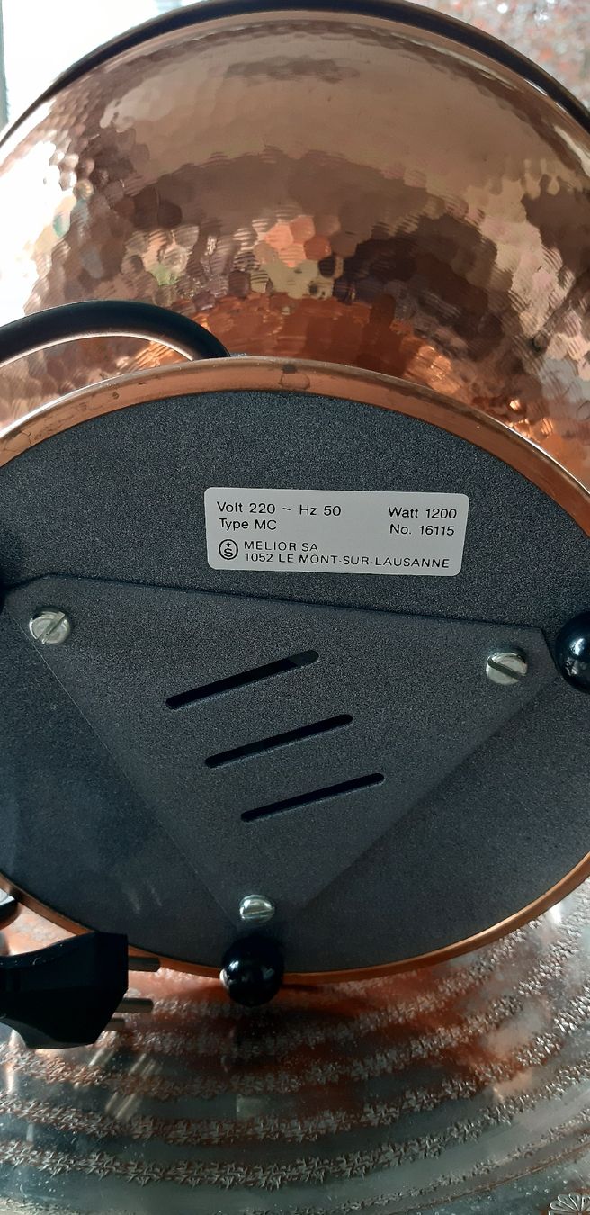 Padelle: Elektro Mongolentopf Feuertopf Melior  -  Swiss Made – Usato da Tagelswangen venduto da BrigittaC01 9