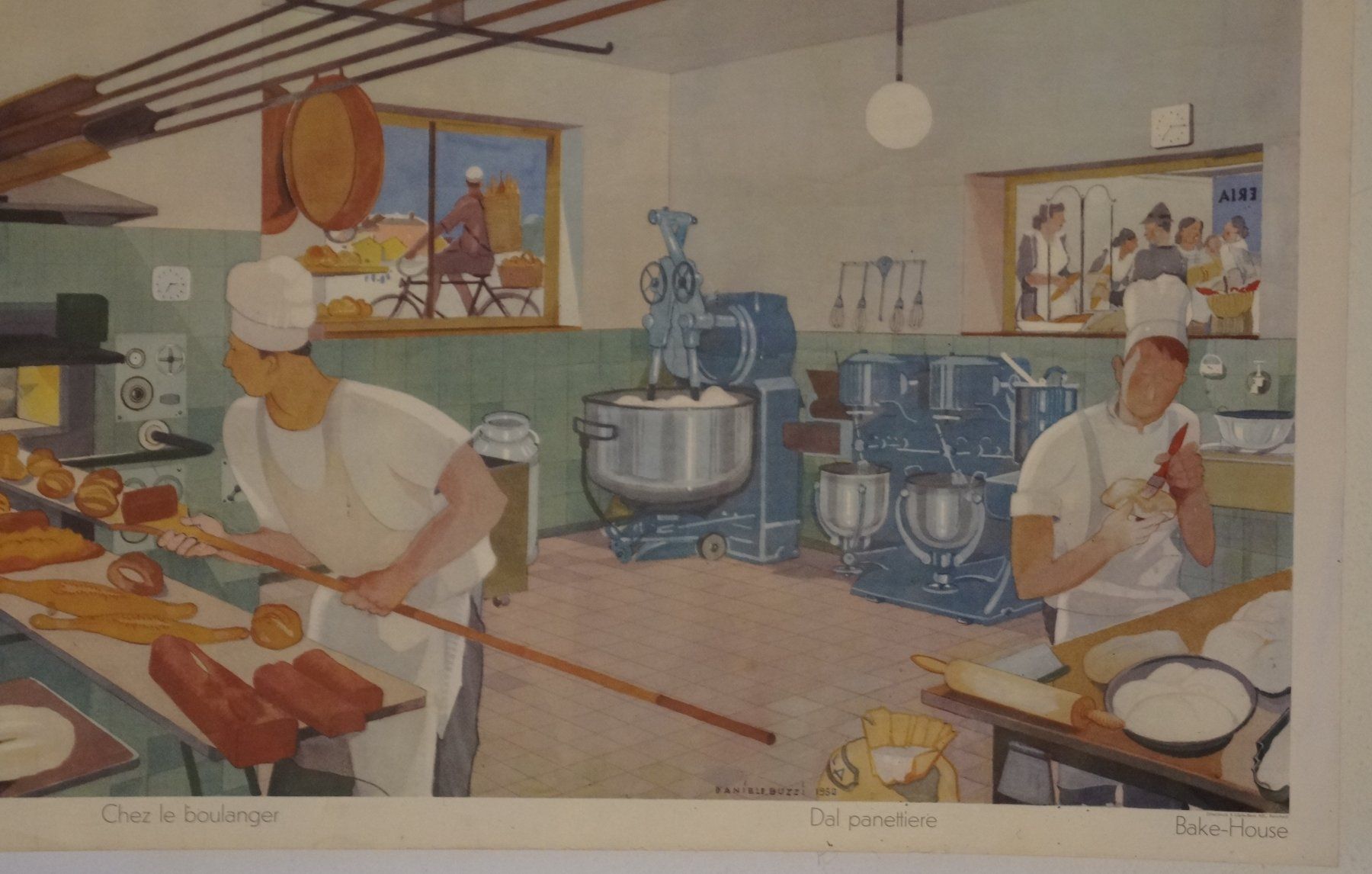 Foto & Immagini: Schulwandbild "Backstube - Dal panettiere" Daniele Buzzi – Usato da Härkingen venduto da sammelbecken 2