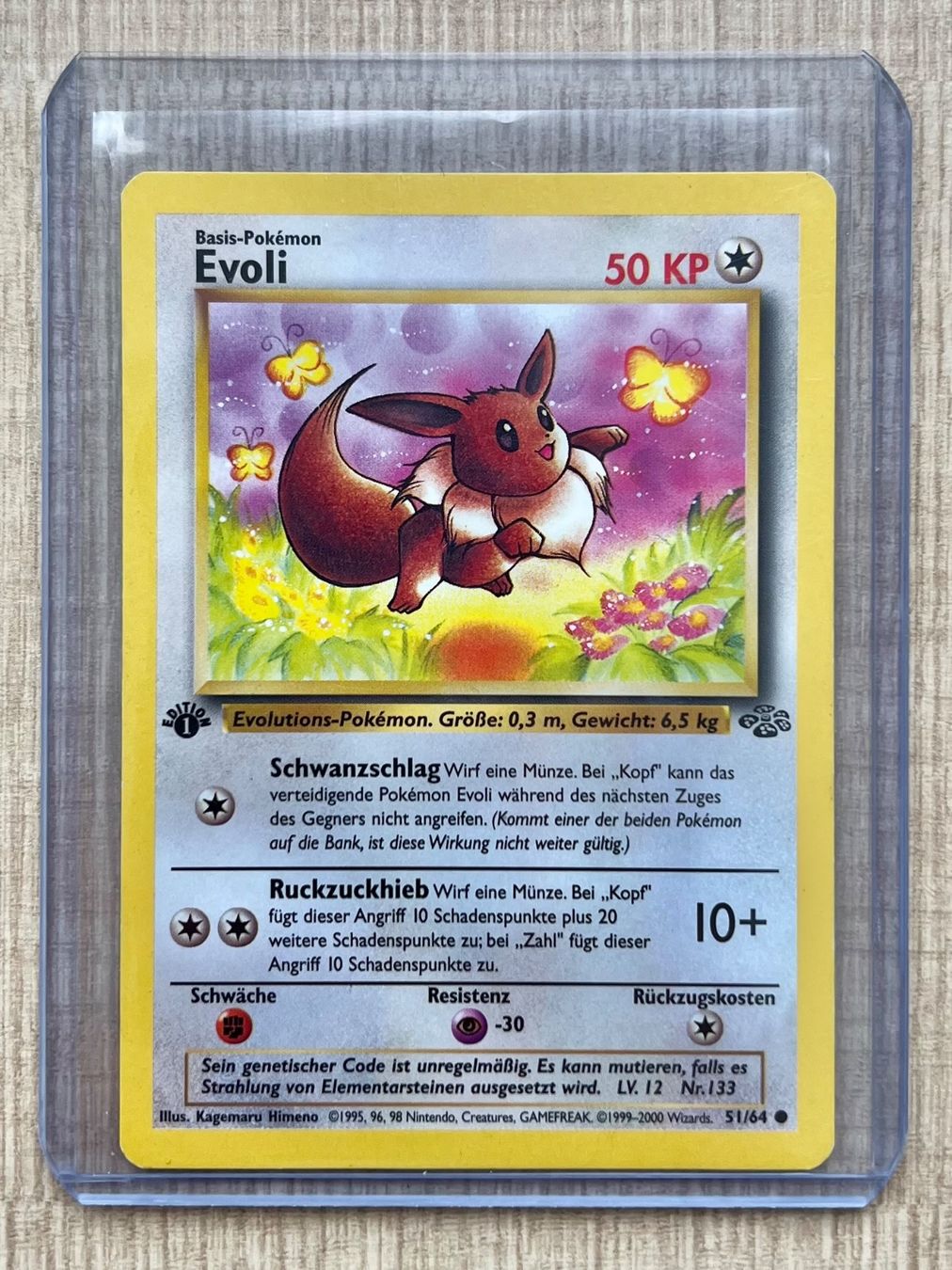 Pokémon Carte collezionabili: Pokémon | Eeve 1st Edition Jungle | 51/64 | DE – Usato da Marly venduto da Visualis