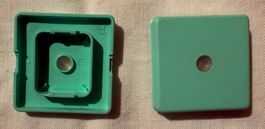 Feller Kalotte EDIZIO für 60x60mm Taster/Schalter GRÜN beleu