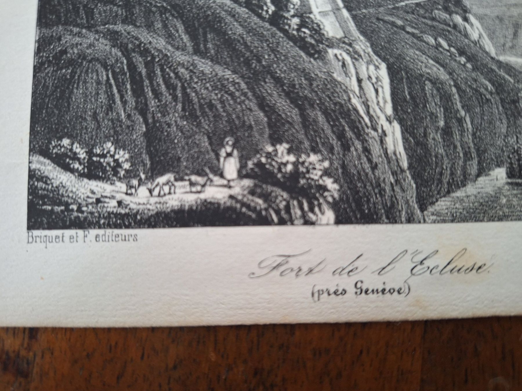 Stiche: FORT DE L'ECLUSE. GENEVE – Gebraucht aus Bevaix von bohrap 1