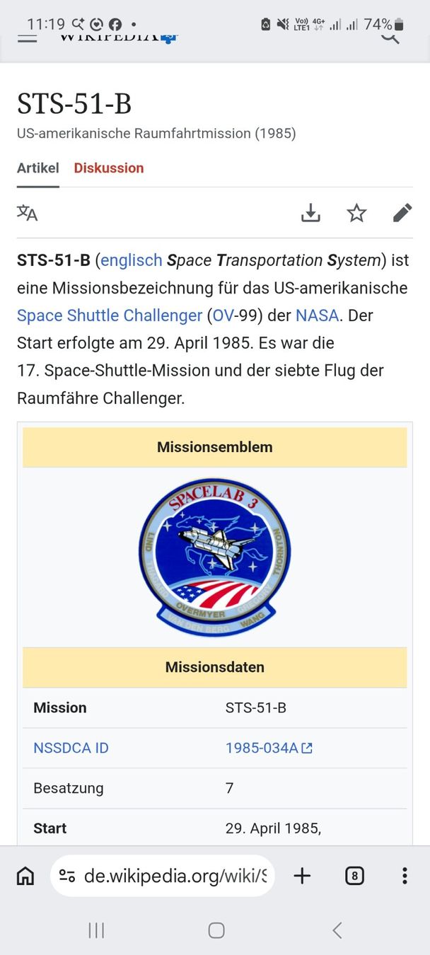 NASA Placchette & Badge: Kleiderbatch Space Shuttle Challenger – Usato da Menzingen venduto da Mailer10 1