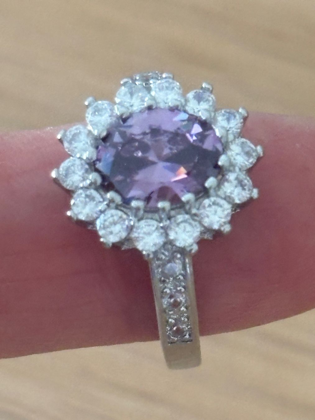 Bagues: Luxus Elegante Gr.19/9 Ring Farbe: Silber/Lilas – Neuf (Voir description) à Biel-Bienne par Roserosse13 3