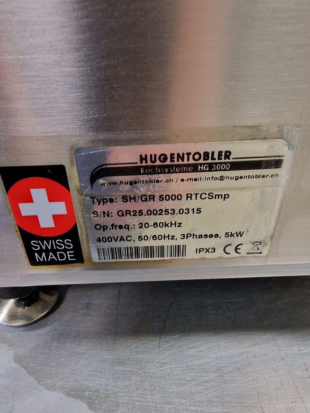 Griglie: Hugentobler  induktion Grill – Usato da Niederwangen BE venduto da HasGastrobedarf 4