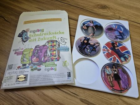 Ergobag Kletties Superstar 5 Stk. - neuwertig