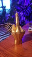 Kerze Mittelfinger Hassliebe provokative Handkerze Hingucker