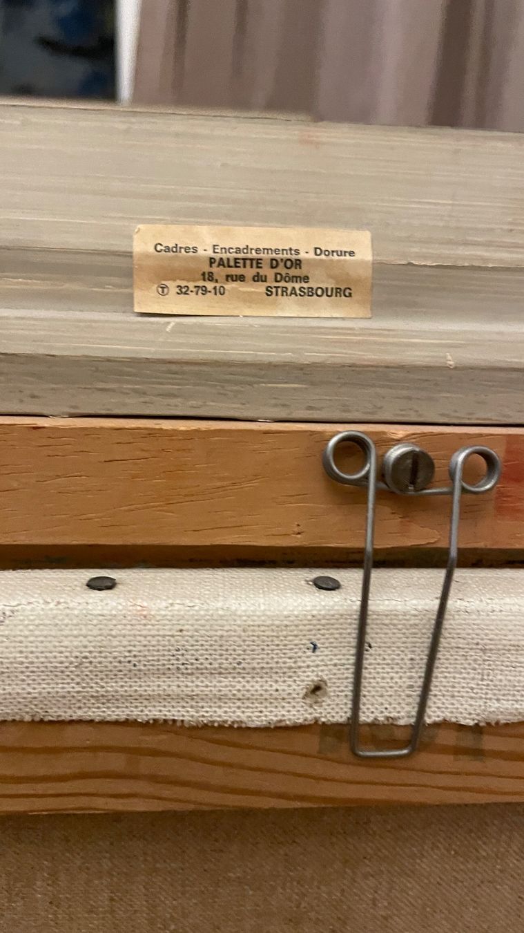 Dipinti: R. Baas, 1975, Strauss mit Sonnenblumen – Usato da Schlieren venduto da Calvinandhobbes 3