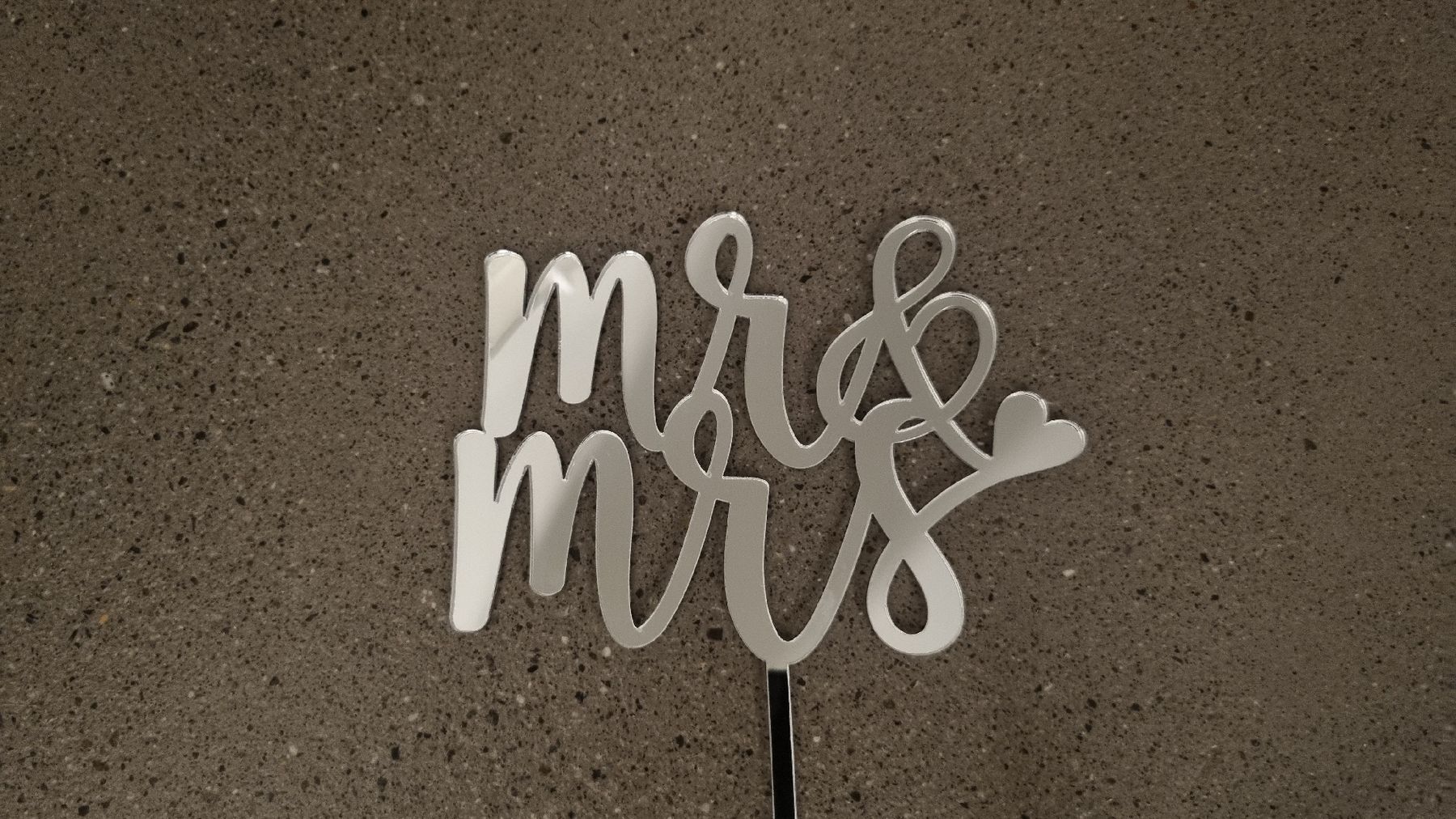 Tutte le decorazioni: Tortenaufsatz Hochzeit "Mrs & Mrs" Silber – Nuovo (secondo la descrizione) da Oberarth venduto da ArinaV 1