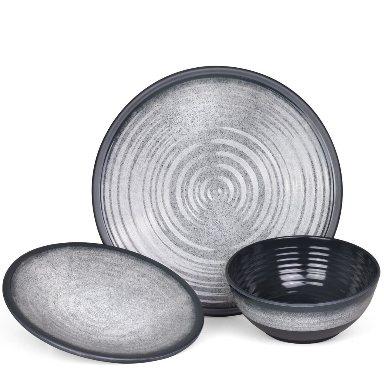 Cucinare, Mangiare & Bere: Geschirr Stone Grey 3-teilig – Nuovo e nell'imballaggio originale da Bocholt venduto da Mc-Sell-de