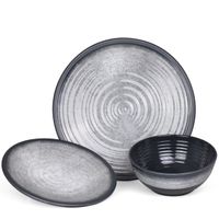 Geschirr Stone Grey 3-teilig