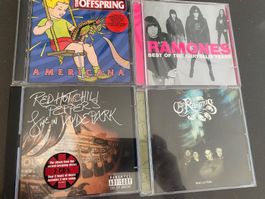 Lot de 4 CDs Rock: Offspring, Ramones, Peppers, Rasmus!