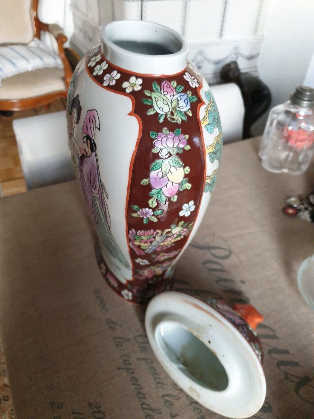 Vasen & Gefässe: China Deckelvase 40 cm signiert Foo hund – Gebraucht aus Bottmingen von sandy_2 5
