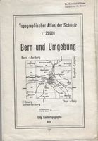 Karte Bern und Umgebung 1944