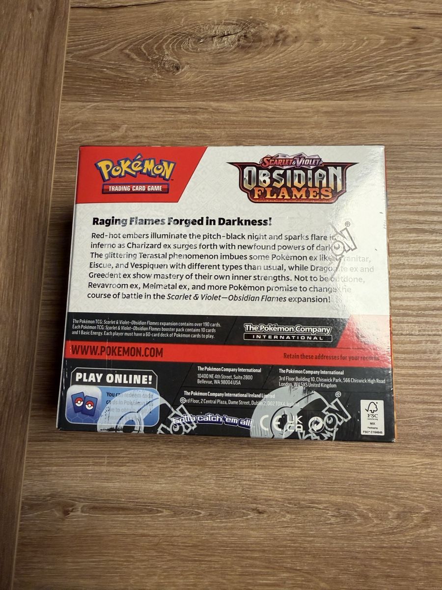 Pokémon Carte collezionabili: Pokémon Obsidian Flames Display (EN) – Nuovo e nell'imballaggio originale da Worblaufen venduto da tbegsr 2