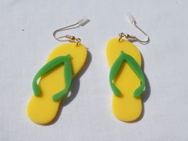 Ohrhänger 'Flip-Flops', Modeschmuck / NEU