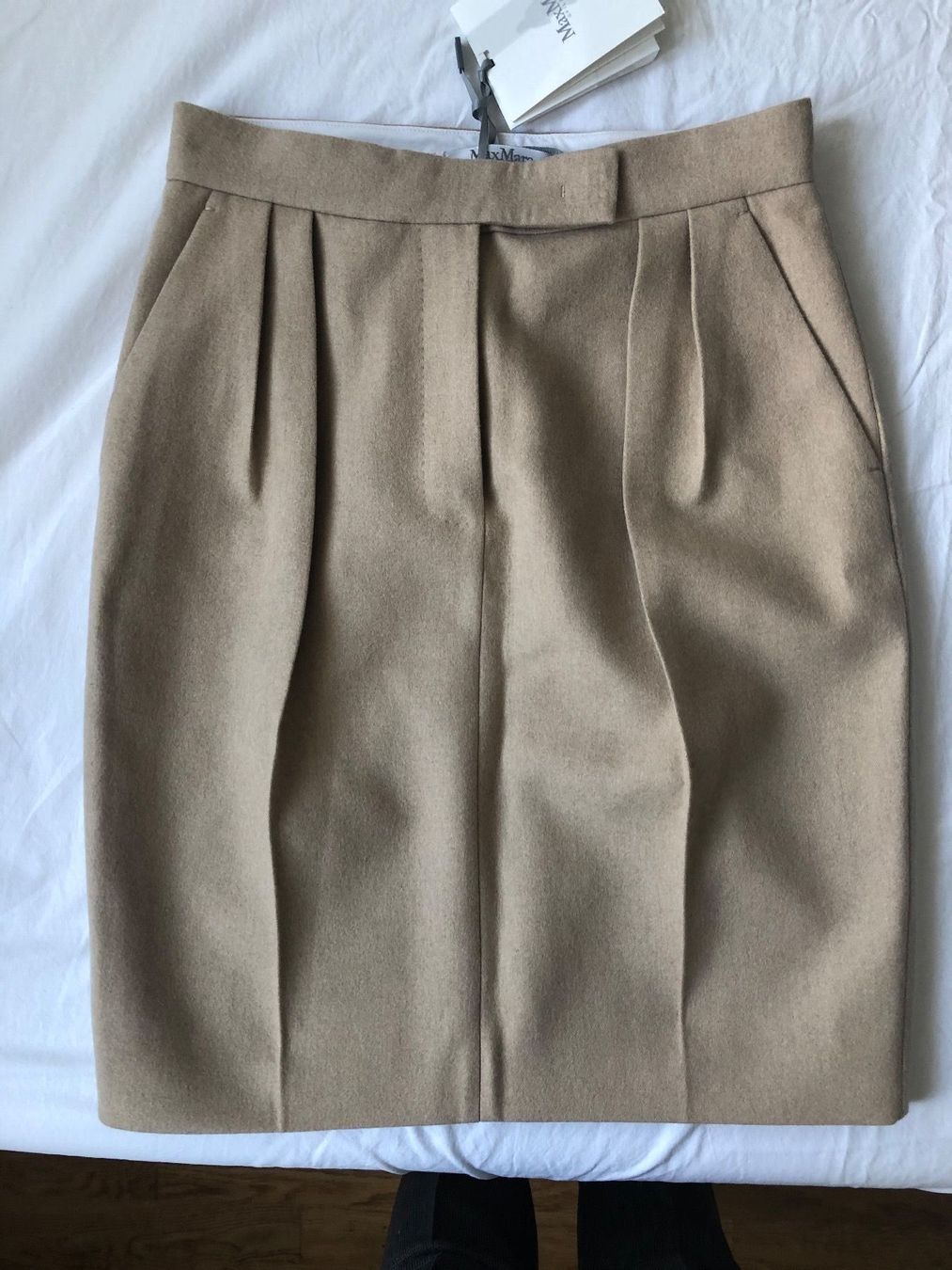 Max Mara Gonne: Max Mara Laufsteg-Rock - Kaschmir-Rock – Nuovo e nell'imballaggio originale da zürich venduto da Ildiavolovesteprada 6