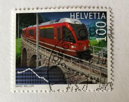 Nr.1350 Stempel 100 Jahre Berninalinie 2010    