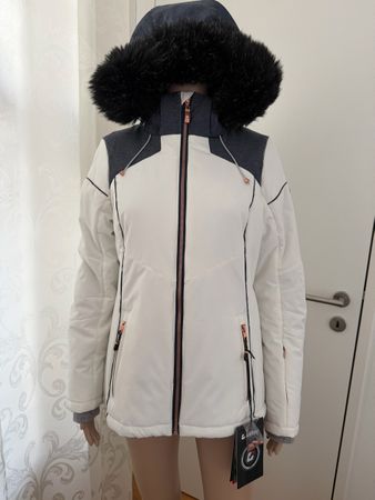 Killtec Skijacke mit Fellkapuze, Gr. 38, Neuwertig!