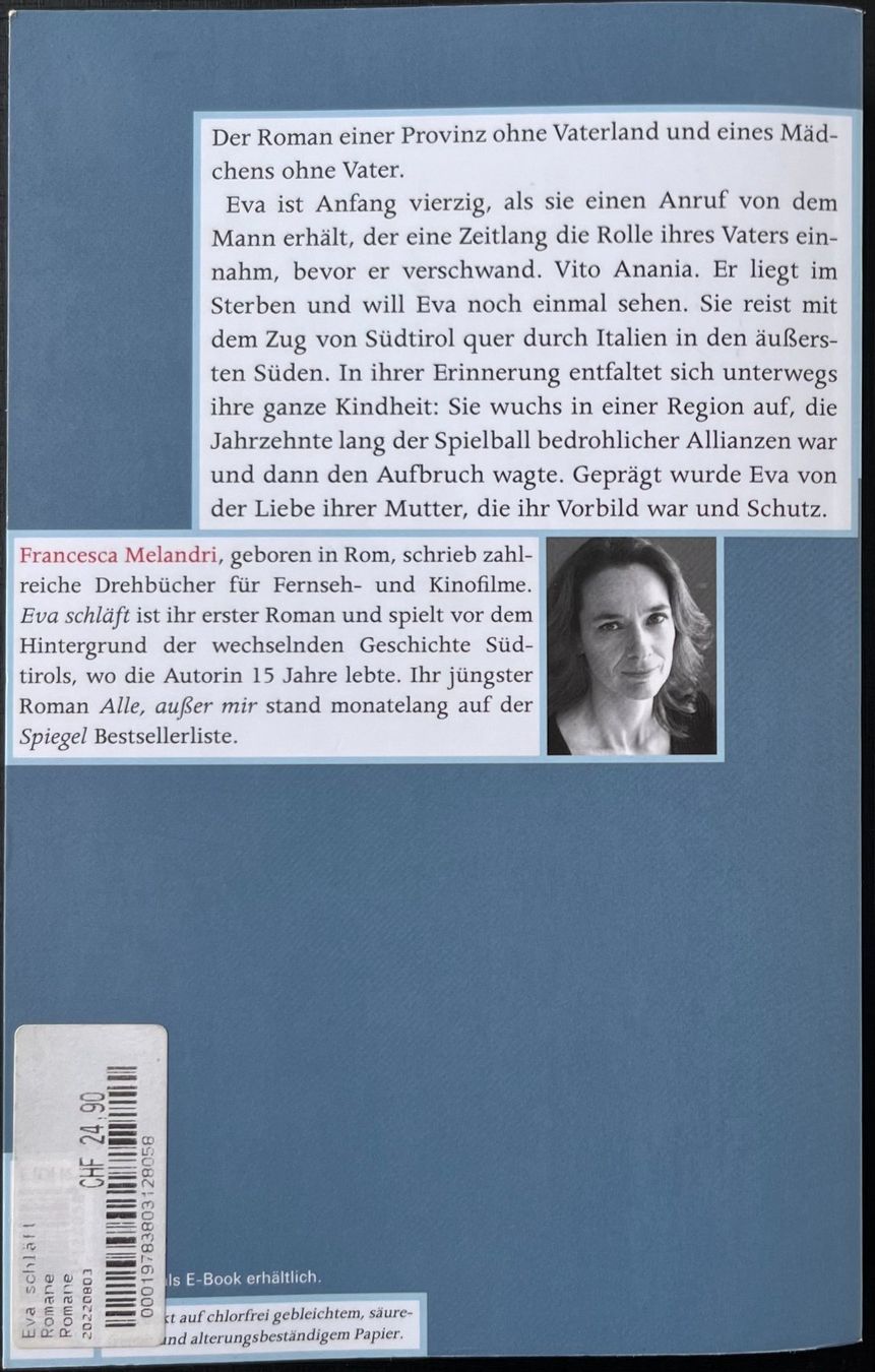 Libri: Francesca Melandri - Eva schläft – Nuovo (secondo la descrizione) da Bern venduto da frank.j.webb 1