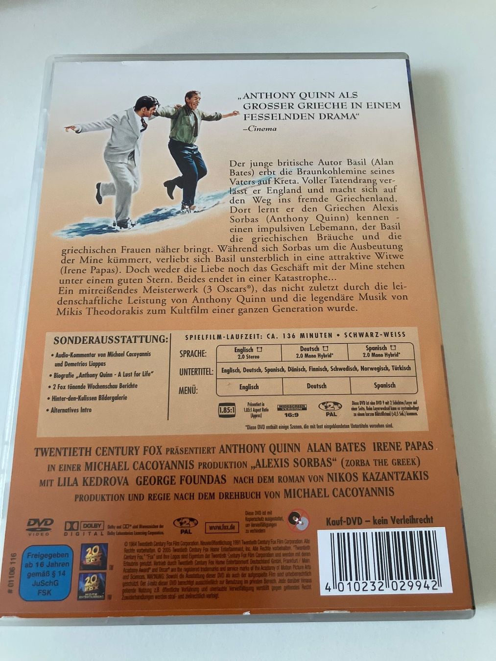 Tutti i DVDs: Alexis Sorbas (DVD) Anthony Quinn – Usato da Arbon venduto da HelFer01 1