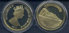 GIBRALTAR - 5 POUNDS 2011 - IN MUENZKAPSEL - STEMPELGLANZ
