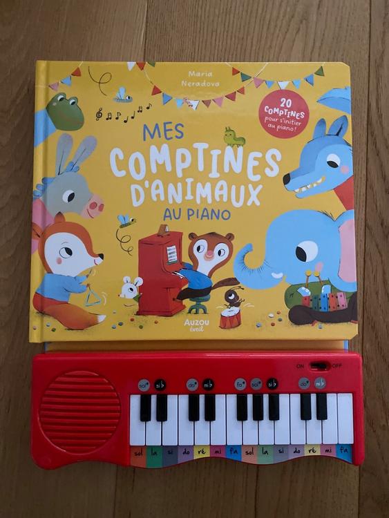 Livre Mes comptines d'animaux au piano - Auzou