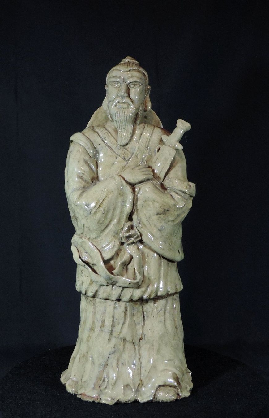 Skulpturen & Statuen: alte, chinesische, Keramik Figur, glasiert – Gebraucht aus Duggingen von roterbambus
