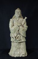 alte, chinesische, Keramik Figur, glasiert