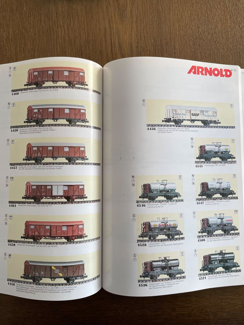 Arnold Modellini di ferrovie: Arnold rapido Katalog 1996/97 – Usato da Rorschach venduto da Karotten 3