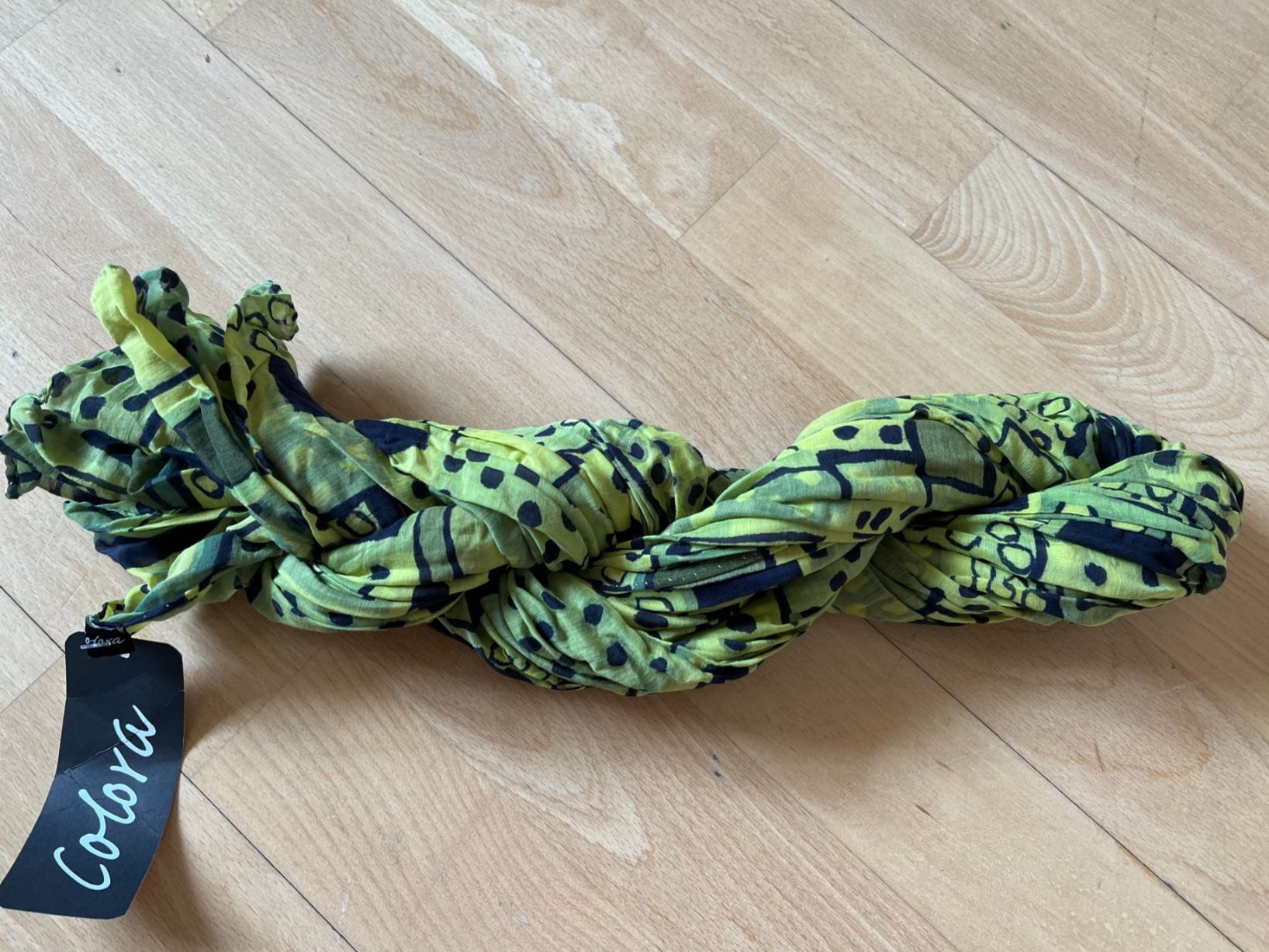Colora Foulard & Sciarpe: Colora Schal, 27% Seide, Hellgrün, NEU – Nuovo e nell'imballaggio originale da Worb venduto da farben20zauber 3