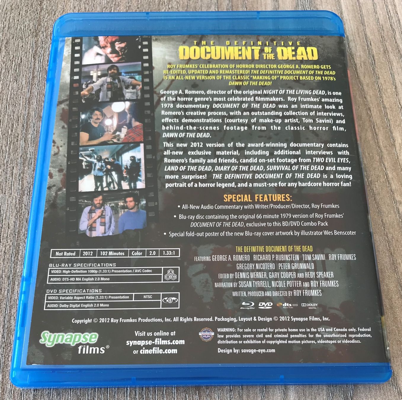 Tutti i DVDs: Document of the Dead Blu Ray (US-Version) – Usato da Malters venduto da starfighter01 1