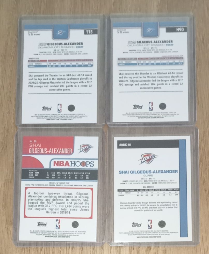 Cartoline: SGA NBA cards lot  – Nuovo (secondo la descrizione) da Vallorbe venduto da ant_75wx 1