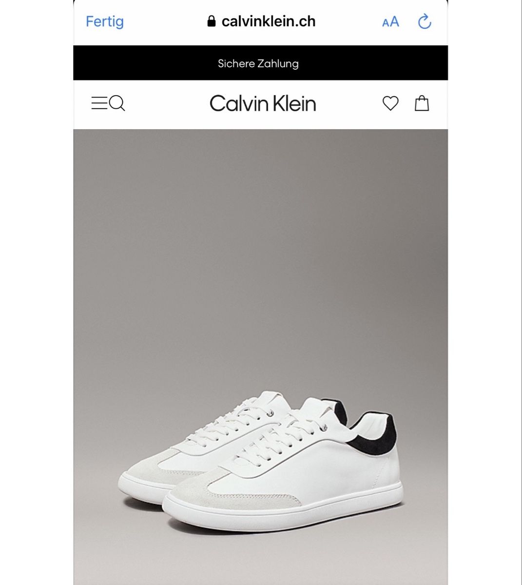 Calvin Klein Scarpe da uomo: Calvin Klein Cupsole Lace Up Low-Top-Sneaker – Nuovo e nell'imballaggio originale da Visp venduto da inf_7cg2 5