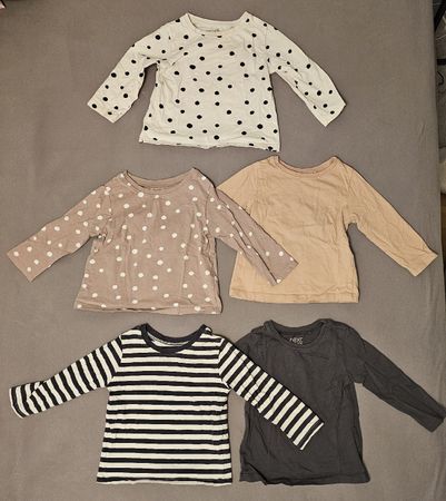 Langarmshirt Set 5 von Next, Gr. 86, gebraucht
